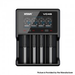 Original Xtar VC4S USB 4-Slot Charger for 18650, 20700, 21700, 26650 Battery