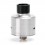 SXK Hadaly Style RDA Rebuildable Dripping Atomizer w/ Bottom Feeder Pin - Silver, Stainless Steel, 22mm Diameter