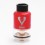 Authentic Vapjoy Viper RDTA Red 3.5ml 24mm Rebuildable Atomizer