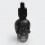 Authentic Iwode Skull Shape Black 30ml Glass Dropper Bottle