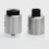 Recoil Rebel Style RDA Silver SS 25mm Rebuildable Dripping Atomizer