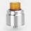 SXK Flave Style RDA Silver 316SS 24mm BF Rebuildable Dripping Atomizer