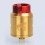 Goon 1.5 Style RDA Gold 24mm Rebuildable Atomizer w/ Resin Drip Tip
