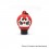 Buy soon Red POM Silicone Doraemon 510 Drip Tip with Cap