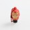 Buy soon Red POM Silicone Iron Man 510 Drip Tip with Cap