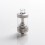 SXK VMM Imperia Style RTA Rebuildable Tank Atomizer - Silver, 316 Stainless Steel + Glass, 5ml, 22mm Diameter