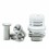 Mission XV Ignition Booster Tip Style Drip Tip Set for BB / Billet Mod Silver White