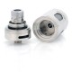 Authentic Artery Trace Tank Clearomizer - Silver, Stainless Steel + Glass, 2mL, 0.5 ohm, 22mm Diameter