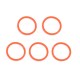 Authentic SMOKTech SMOK TFV8 Baby Top Sealing O-Rings - Orange, Silicone (5 PCS)