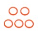 Authentic SMOKTech SMOK TFV8 Baby Bottom Sealing O-Rings - Orange, Silicone (5 PCS)