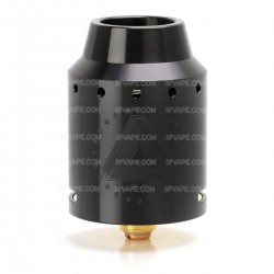 Authentic IJOY Limitless 24 RDA Rebuildable Dripping Atomizer - Black, Stainless Steel + Brass, 24mm Diameter
