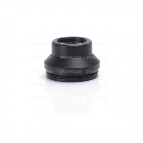 Replacement Wide Bore Drip Tip / Top Cap for 24mm RDA / 24mm Goon RDA - Black, Plastic, 15.5mm