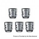 Authentic SMOK Spirals Tank Replacement Dual Coil Core Heads - Silver, 0.6 Ohm (18~35W) (5 PCS)