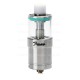 Authentic Fummy FZ RTA Rebuildable Tank Atomizer - Silver, Stainless Steel + Glass, 3.5mL, 24mm Diameter