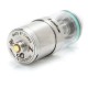 Authentic Fummy FZ RTA Rebuildable Tank Atomizer - Silver, Stainless Steel + Glass, 3.5mL, 24mm Diameter