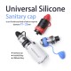 Authentic Vapesoon Universal Silicone Sanitary Cap / Combo Anti-Slip Band + Anti-Dust Cap - Red