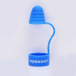 Authentic Vapesoon Universal Silicone Sanitary Cap / Combo Anti-Slip Band + Anti-Dust Cap - Blue