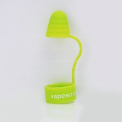 Authentic Vapesoon Universal Silicone Sanitary Cap / Combo Anti-Slip Band + Anti-Dust Cap - Yellow