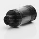 Authentic Blitz Enterprises Warcraft RTA Rebuildable Tank Atomizer - Black, Stainless Steel + Glass, 4ml, 23mm Diameter