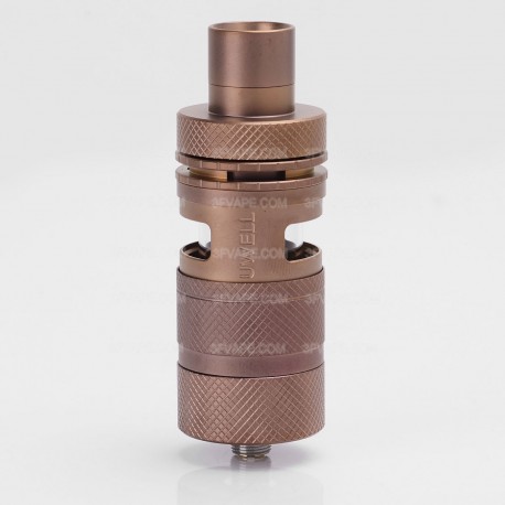 Authentic Uwell D2 RTA Rebuildable Tank Atomizer - Matte Coffe, Stainless Steel + Glass, 4ml, 24.7mm Diameter