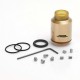 Authentic Desire Mad Dog RDA Rebuildable Dripping Atomizer - Golden, Aluminum-magnesium Alloy + PEI, 24mm Diameter