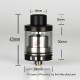 Authentic VapJoy Jellyfish RTA Rebuildable Tank Atomizer - Silver, Stainless Steel + Glass, 2ml, 24mm Diameter