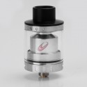 Authentic VapJoy Jellyfish RTA Rebuildable Tank Atomizer - Silver, Stainless Steel + Glass, 2ml, 24mm Diameter