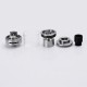 Authentic Wotofo Serpent Alto RTA Rebuildable Tank Atomizer - Silver, Stainless Steel + Glass, 2.5ml, 22mm Diameter
