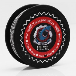 Authentic VapeThink Kanthal A1 26 AWG x 2 Twisted Heating Resistance Wire for RBA / RTA / RDA - 0.4mm x 2, 30m (100 Feet)