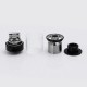 Authentic Wotofo The Troll RTA Rebuildable Tank Atomizer - Black, Stainless Steel + Pyrex Glass, 5ml, 24mm Diameter