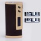 Authentic Sigelei 213W TC Temperature Control VW Variable Wattage Box Mod - Golden + Red Leather, 10~213W, 2 x 18650