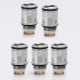Authentic SXK Replacement Coil Head for Nebula Sword 50W Kit - Silver, Stainless Steel, 0.9 Ohm (5 PCS)