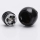 Authentic Fumytech Crystal Ball Rebuildable Dripping Tank RDTA - Black, Stainless Steel, 4.0ml, 24mm Diameter