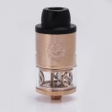 Authentic Augvape Merlin RDTA Rebuildable Dripping Tank Atomizer - Rose Gold, Stainless Steel + Glass, 3.5ml, 24mm Diameter
