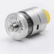 Authentic Cthulhu Mods Gaia RDTA Rebuildable Dripping Tank Atomizer - Silver, stainless steel + glass, 2ml, 24mm Diameter