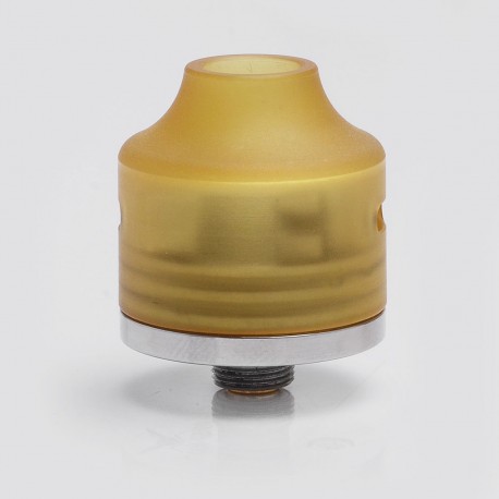 Authentic Oumier Wasp Nano Mini RDA Rebuildable Dripping Atomizer w/ BF Pin - Silver + Brown, SS + PEI, 22mm diameter