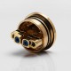 Authentic GeekVape Peerless RDA Rebuildable Dripping Atomizer - Gold, Stainless Steel, 24mm Diameter
