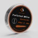 Authentic GeekVape Twisted kanthal A1 Heating Wire for RBA Atomizers - Silver, 28GA x 2, 5m (15 Feet)