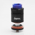 Authentic IJOY RDTA 5 Rebuildable Dripping Tank Atomizer - Black, Stainless Steel, 4ml, 25mm Diameter