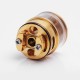 Authentic Wotofo Serpent RDTA Rebuildable Dripping Tank Atomizer - Gold, Stainless Steel + Glass, 2.5ml, 22mm Diameter