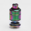 Authentic Wotofo Serpent RDTA Rebuildable Dripping Tank Atomizer - Rainbow, Stainless Steel + Glass, 2.5ml, 22mm Diameter