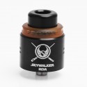 Authentic YouDe UD Skywalker RDA Rebuildable Dripping Atomizer w/ Bottom Feeder Pin - Black, Stainless Steel, 24mm Diameter
