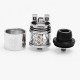 Authentic Augvape Merlin RDTA Rebuildable Dripping Tank Atomizer - Silver, Stainless Steel + Glass, 3.5ml, 24mm Diameter