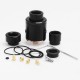 Authentic Vandy Vape ICON RDA Rebuidlable Dripping Atomizer w/ BF Pin - Black, Stainless Steel, 24mm Diameter