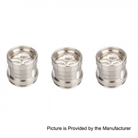 Authentic Innokin Dual Vertical Coil Head for Scion Tank Atomizer - Silver, Stainless Steel, 0.28 Ohm (100~200W) (3 PCS)