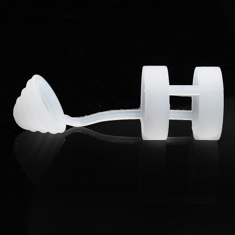 Authentic Vapesoon Universal Silicone Sanitary Cap / Combo Anti-Slip Band + Anti-Dust Cap - Translucent, 24mm Diameter
