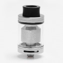 Authentic ADVKEN CP RTA Rebuildable Tank Atomizer - Silver, Stainless Steel + Glass, 2.5ml, 24mm Diameter