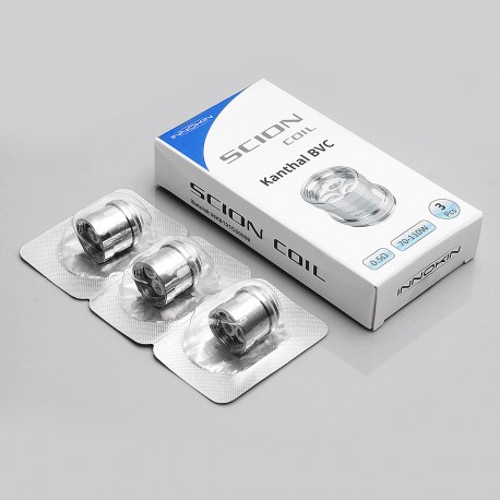 Authentic Innokin Triple Vertical Coil Head for Scion Tank Atomizer - Silver, Stainless Steel, 0.5 Ohm (70~110W) (3 PCS)