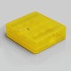 Authentic Iwodevape Protective Four-Slot Storage Case for 18650 Battery - Yellow, Plastic