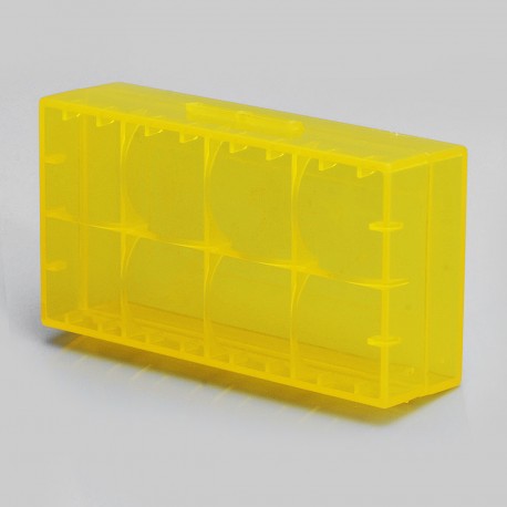 Authentic Iwodevape Protective Dual-Slot Storage Case for 18650 / 16430 Battery - Yellow, Plastic